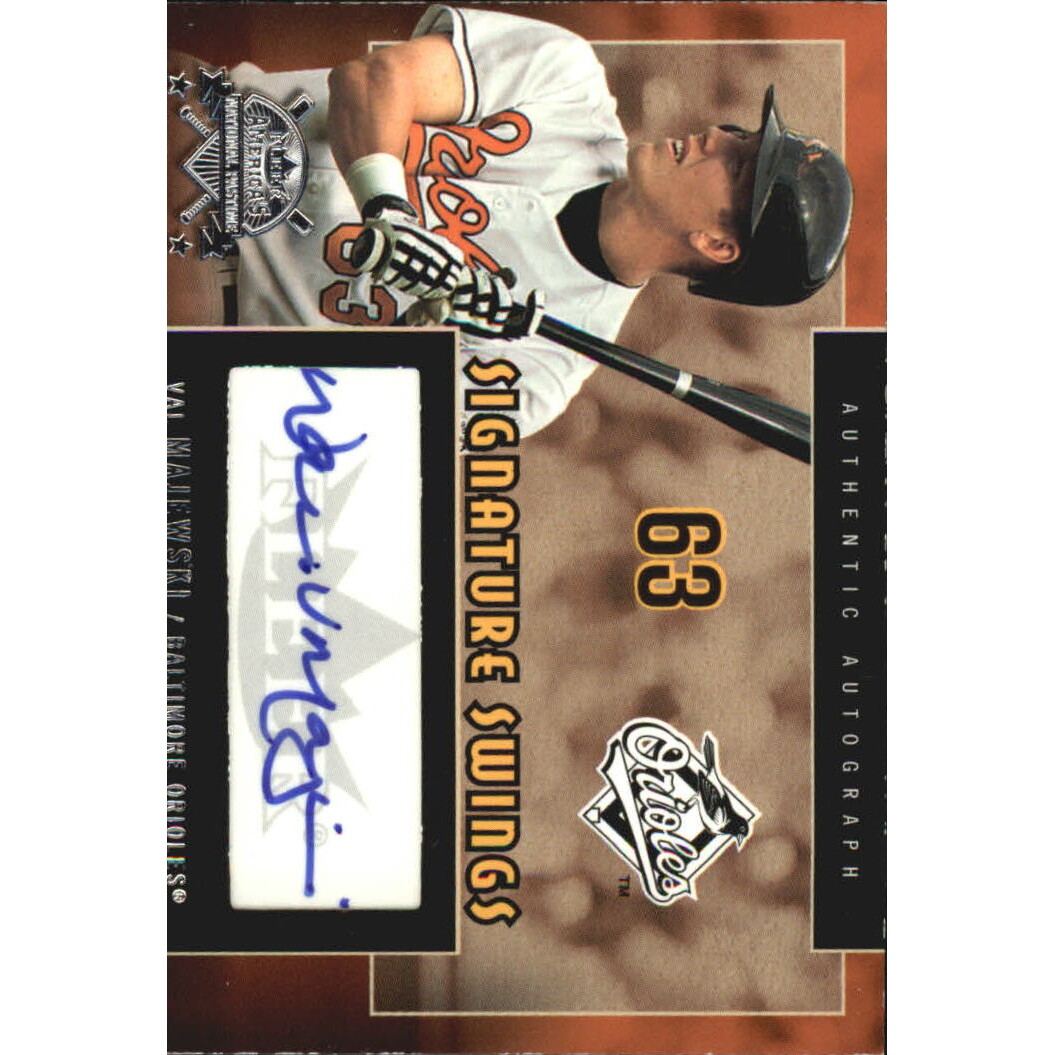 2005 National Pastime Signature Swings Silver #VAL Val Majewski
