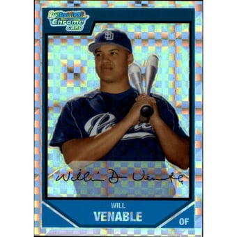 2007 Bowman Chrome Prospects X-Fractors #BC84 Will Venable