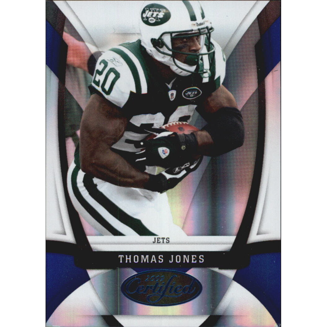 2009 Certified Mirror Blue #86 Thomas Jones