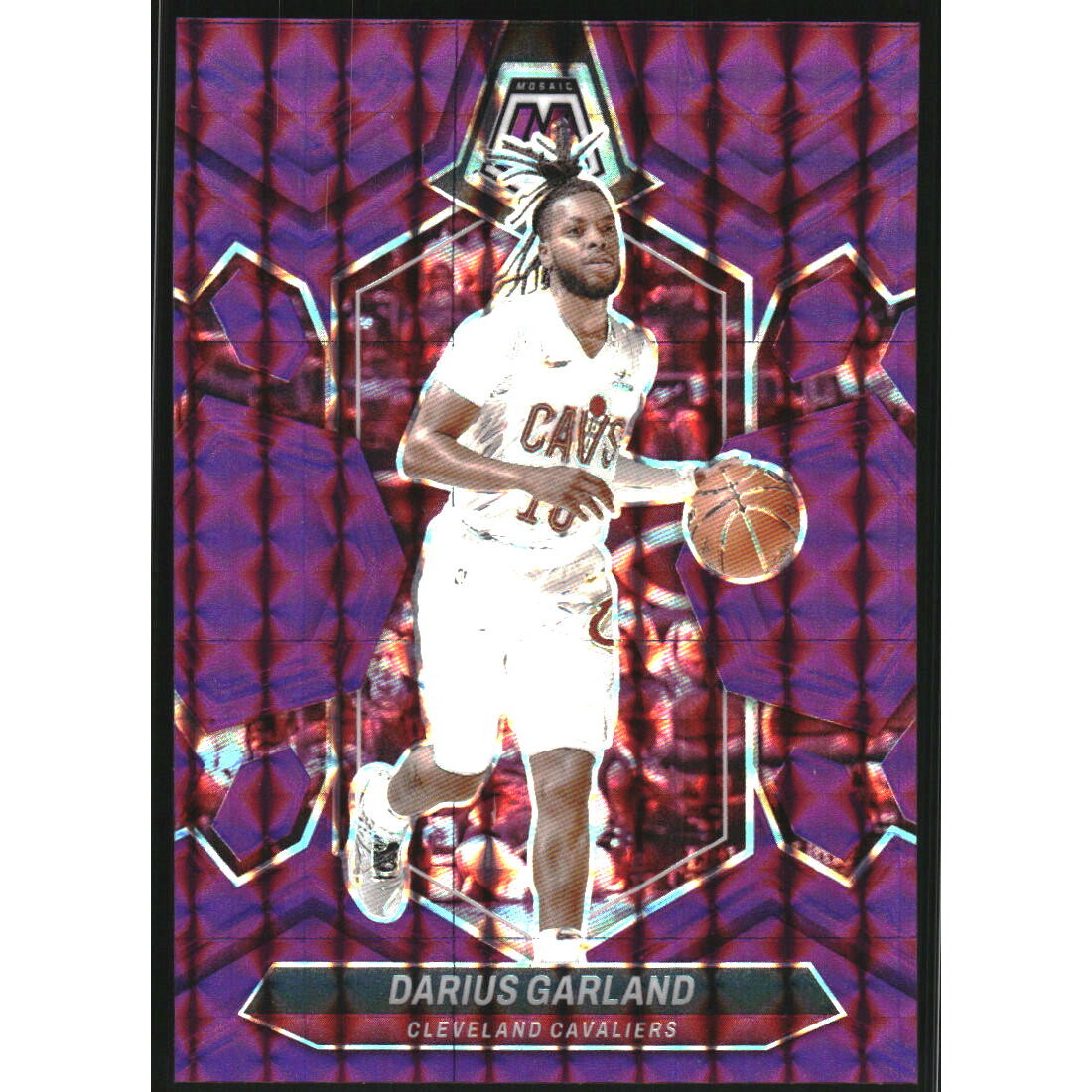 2023-24 Panini Mosaic Mosaic Purple #105 Darius Garland