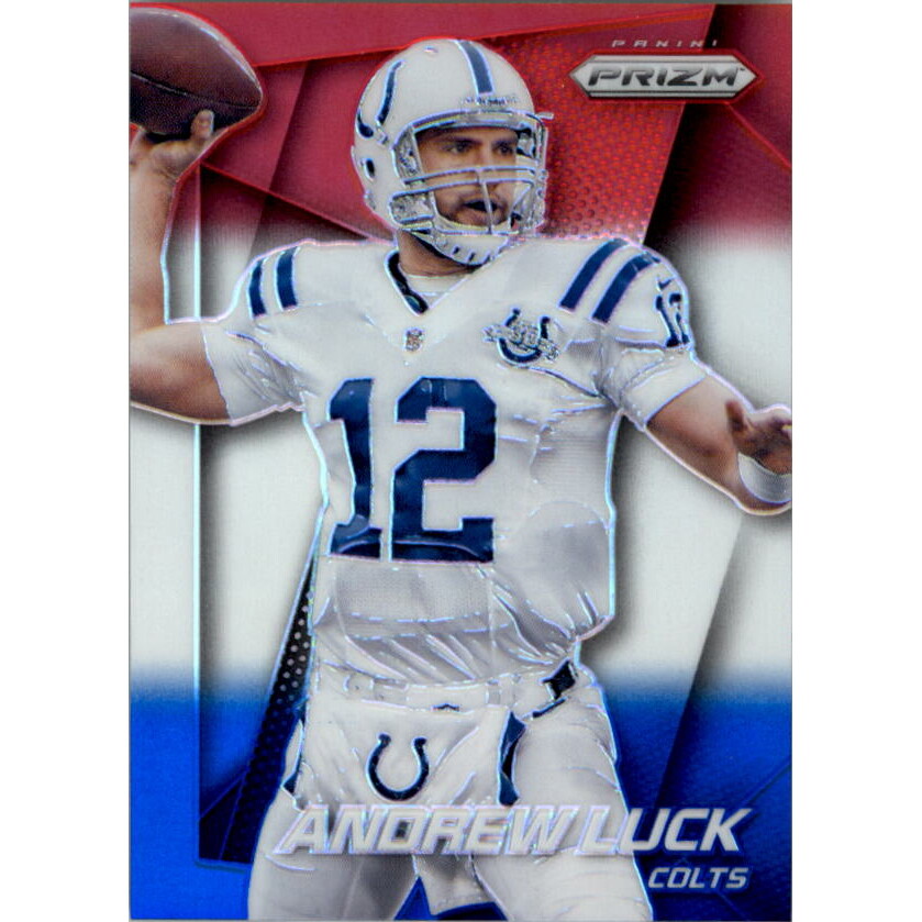 2014 Panini Prizm Prizms Red White and Blue #129 Andrew Luck