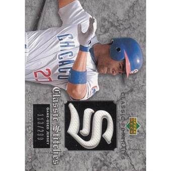 2003 Upper Deck Classic Portraits Stitches #CP Corey Patterson