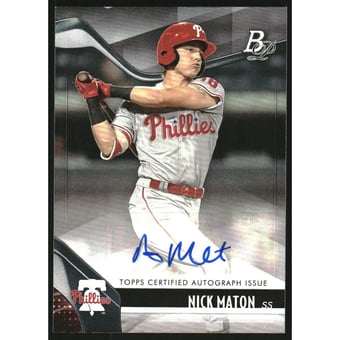 2021 Bowman Platinum Top Prospect Autographs #TOP10 Nick Maton