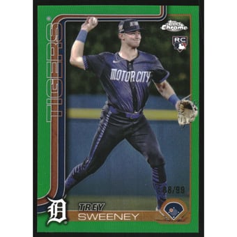 2025 Topps Chrome Green Refractors #6 Trey Sweeney
