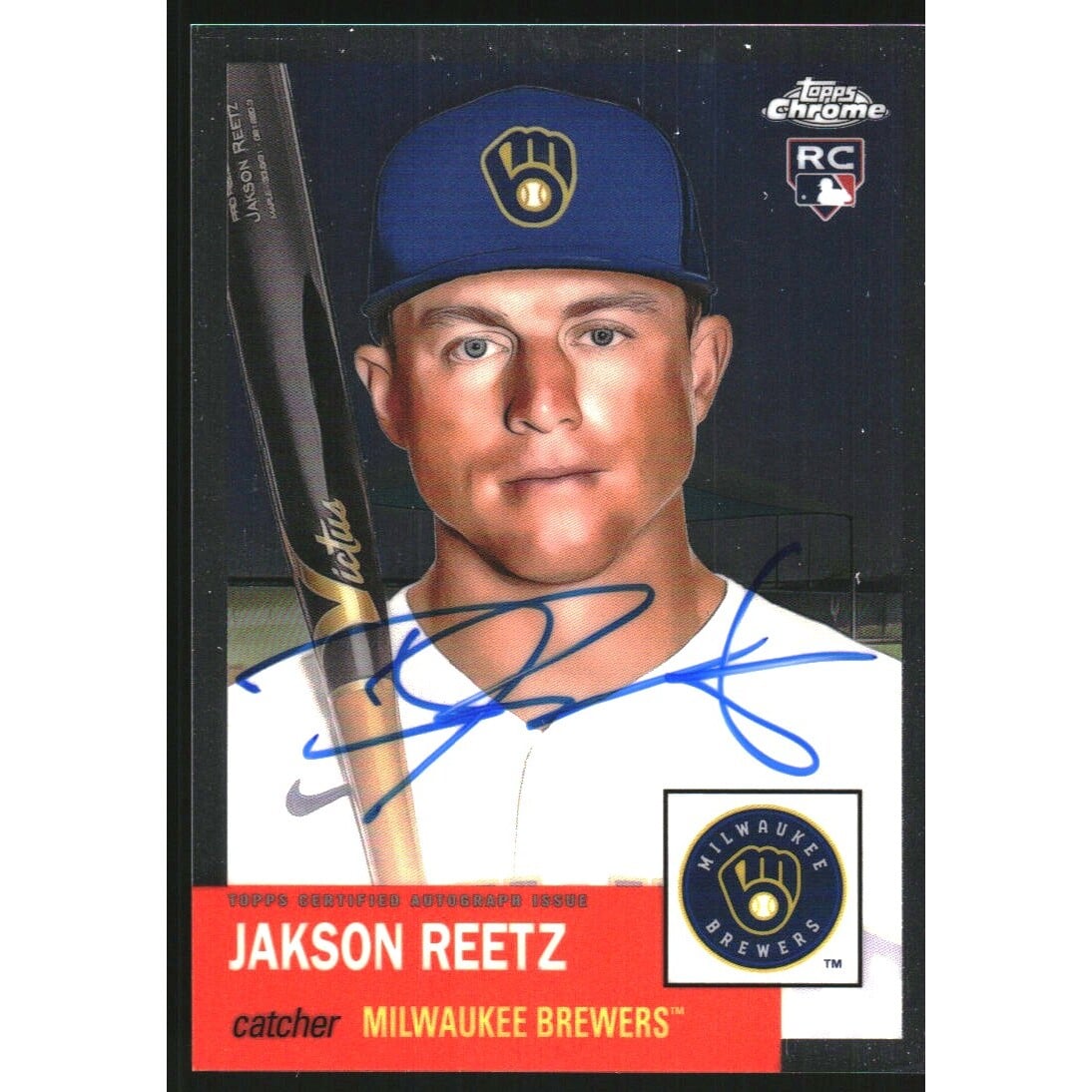 2022 Topps Chrome Platinum Anniversary Autographs #CPAJRE Jakson Reetz. rookie card picture