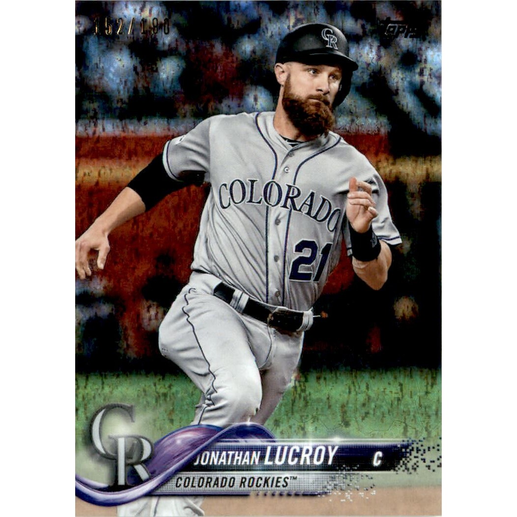 2018 Topps Factory Set Foilboard #667 Jonathan Lucroy. rookie card picture
