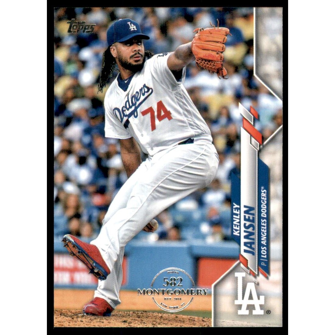 2020 Topps Factory Set 582 Montgomery Club #24 Kenley Jansen. rookie card picture