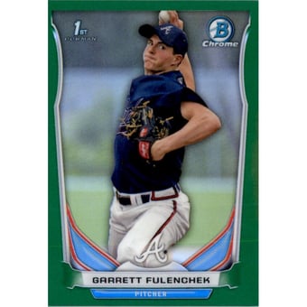 2014 Bowman Chrome Mini Factory Set Green Refractors #127 Garrett Fulenchek