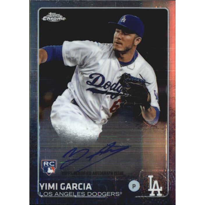 2015 Topps Chrome Rookie Autographs #ARYG Yimi Garcia. rookie card picture