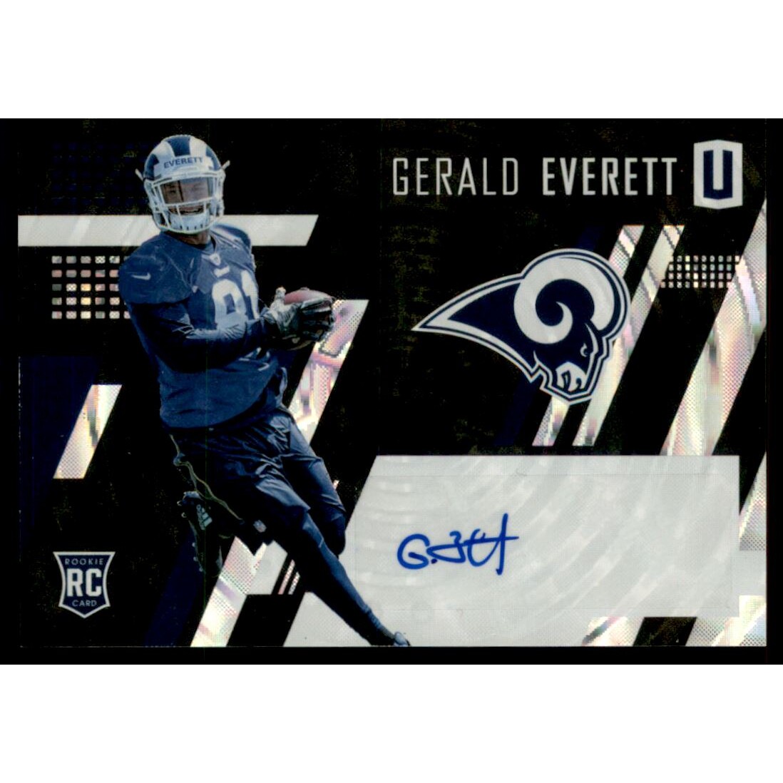 2017 Panini Unparalleled Rookie Autographs #220 Gerald Everett/199. rookie card picture