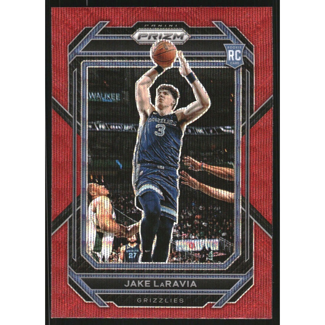 2022-23 Panini Prizm Prizms Ruby Wave #244 Jake LaRavia 2022-23 Panini Prizm Prizms Ruby Wave #244 Jake LaRavia