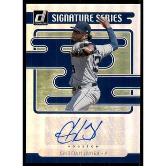 2021 Donruss Signature Series #47 Cristian Javier