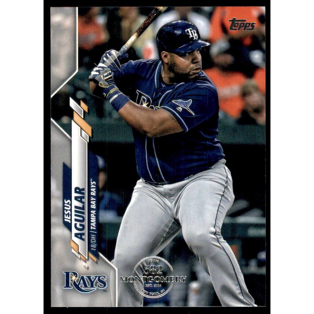 2020 Topps Factory Set 582 Montgomery Club #98 Jesus Aguilar. rookie card picture