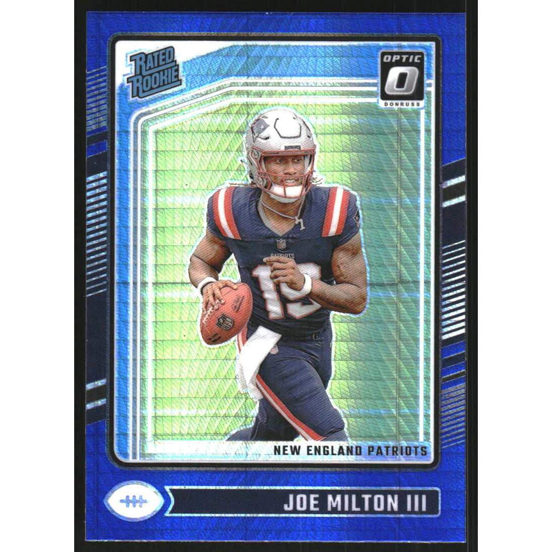 2024 Donruss Optic Blue Hyper #255 Joe Milton III RR