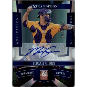 2010 Donruss Elite Extra Edition Signature Aspirations #99 Micah Gibbs