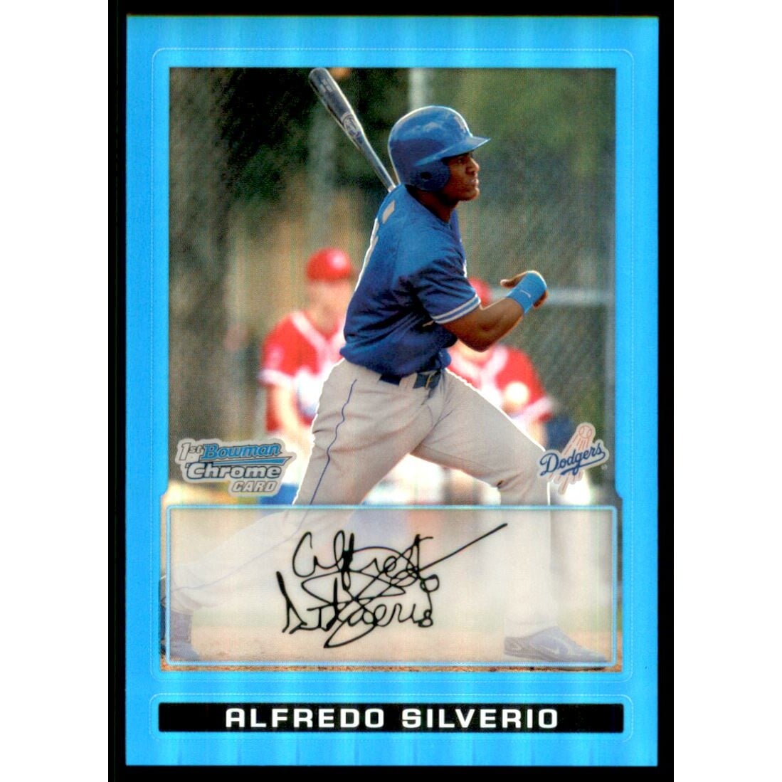 2009 Bowman Chrome Prospects Blue Refractors #BCP141 Alfredo Silverio