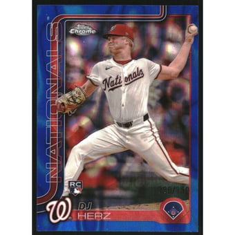 2025 Topps Chrome Blue Lava Refractors #270 DJ Herz