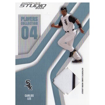 2004 Studio Players Collection Jersey Platinum #16 Carlos Lee