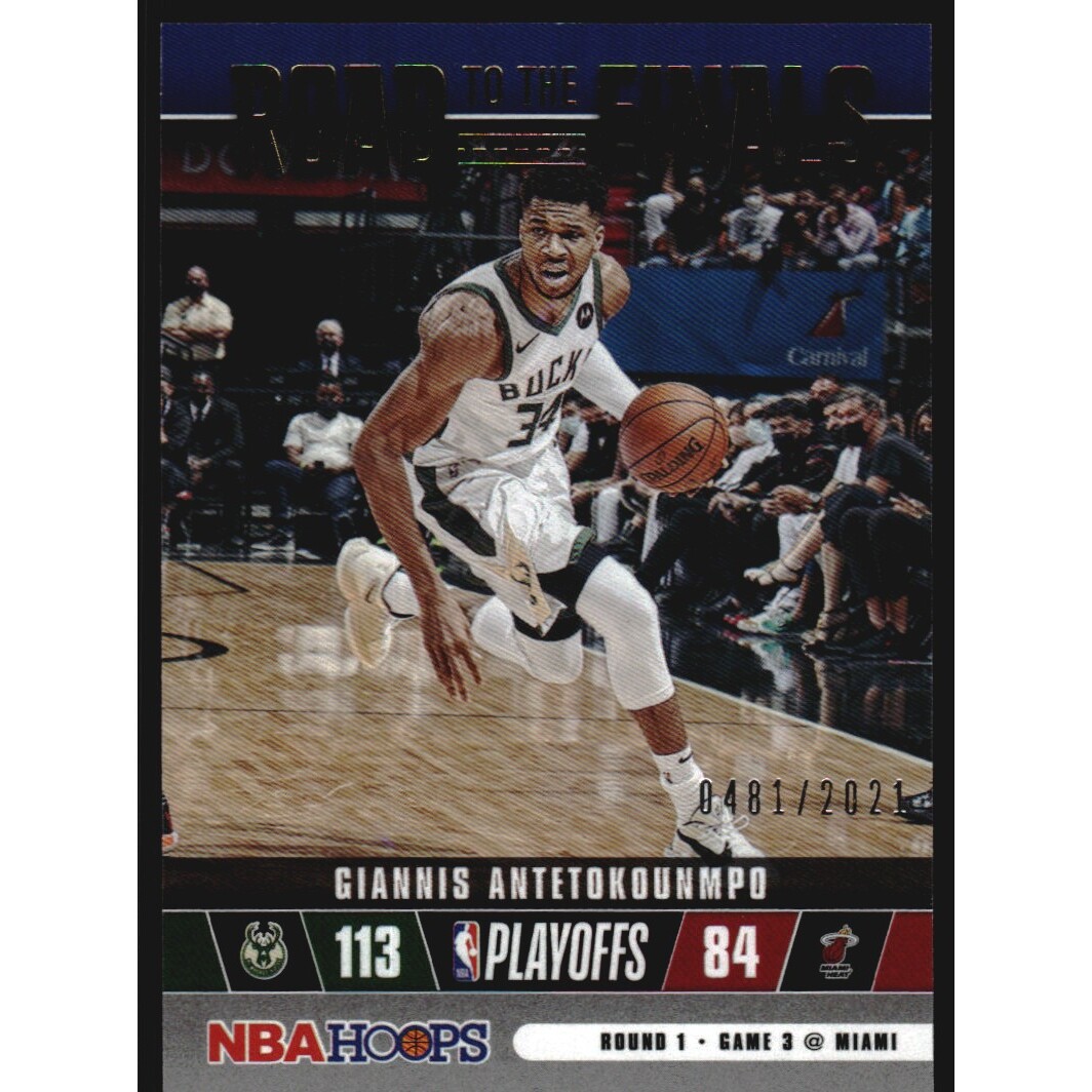 2021-22 Hoops Road to the Finals #17 Giannis Antetokounmpo/2021