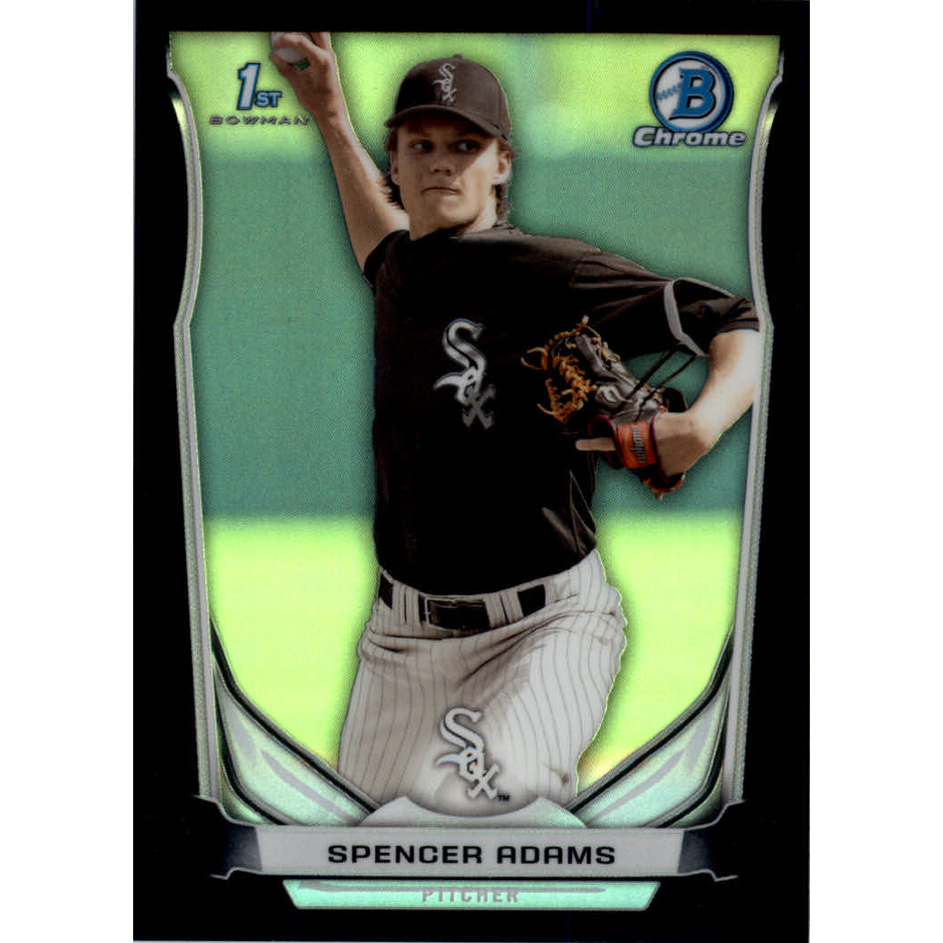 2014 Bowman Chrome Draft Black Refractors #CDP42 Spencer Adams