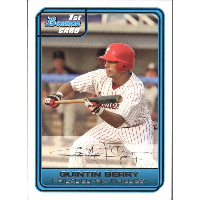 2006 Bowman Draft Draft Picks White #53 Quintin Berry. rookie card picture