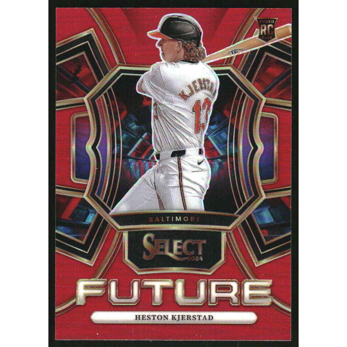 2024 Select Select Future Prizms Red #4 Heston Kjerstad 2024 Select Select Future Prizms Red #4 Heston Kjerstad