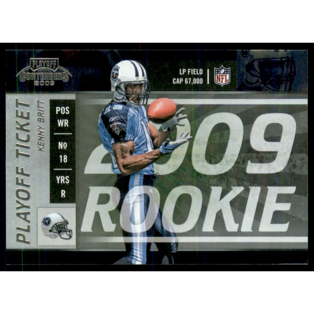 2009 Playoff Contenders Playoff Ticket #115 Kenny Britt