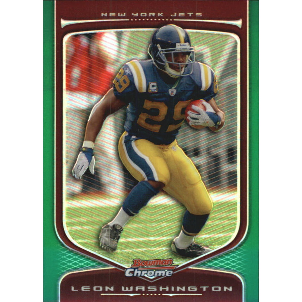2009 Bowman Chrome Green Refractors #40 Leon Washington