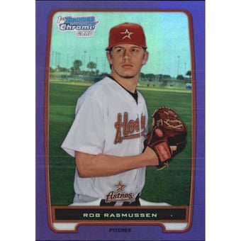 2012 Bowman Chrome Prospects Purple Refractors #BCP111 Rob Rasmussen