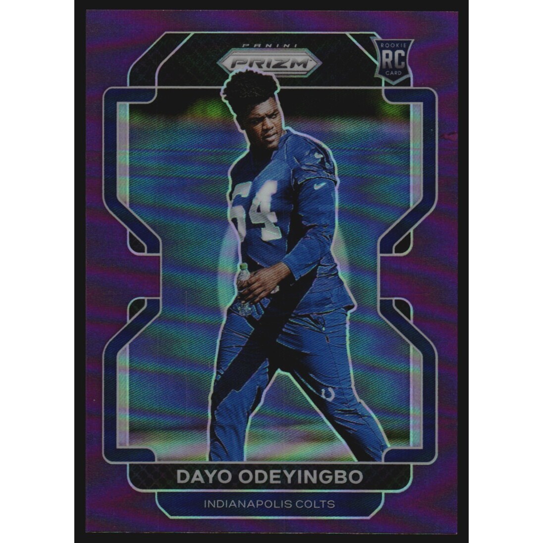 2021 Panini Prizm Prizms Purple #387 Dayo Odeyingbo. rookie card picture