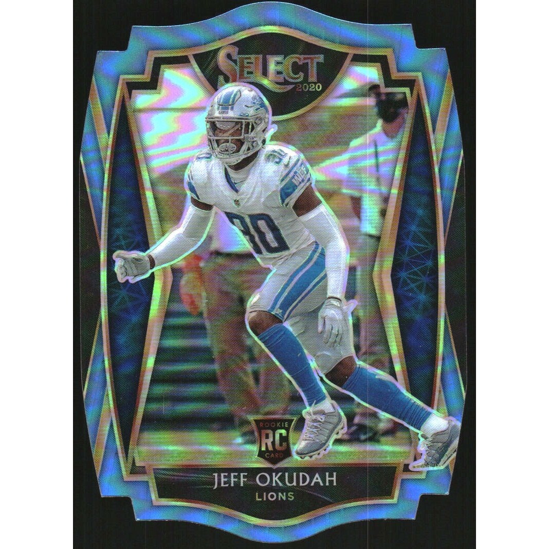 2020 Select Prizm Light Blue Die Cut #186 Jeff Okudah 2020 Select Prizm Light Blue Die Cut #186 Jeff Okudah