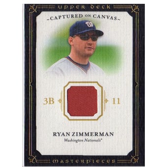 2008 UD Masterpieces Captured on Canvas #CCRZ Ryan Zimmerman