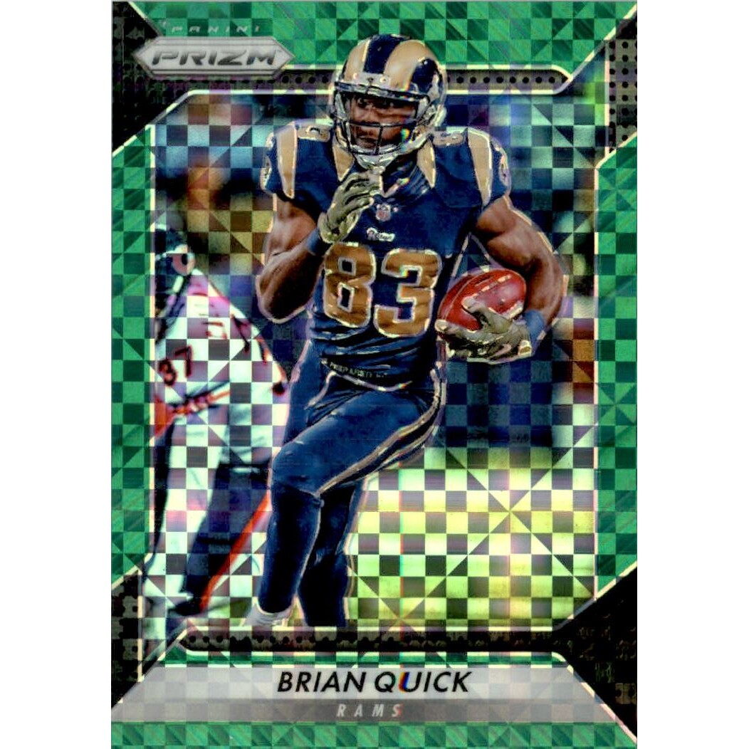 2016 Panini Prizm Prizms Green Power #123 Brian Quick. rookie card picture