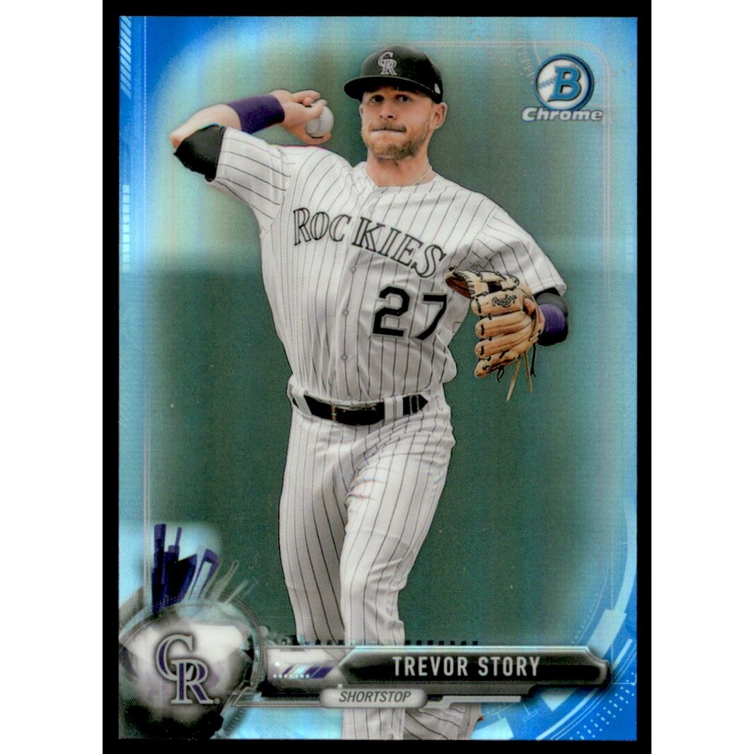 2017 Bowman Chrome Blue Refractors #55 Trevor Story