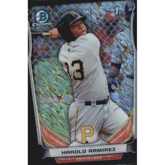 2014 Bowman Chrome Mini Factory Set Black Shimmer Refractors #190 Harold Ramirez