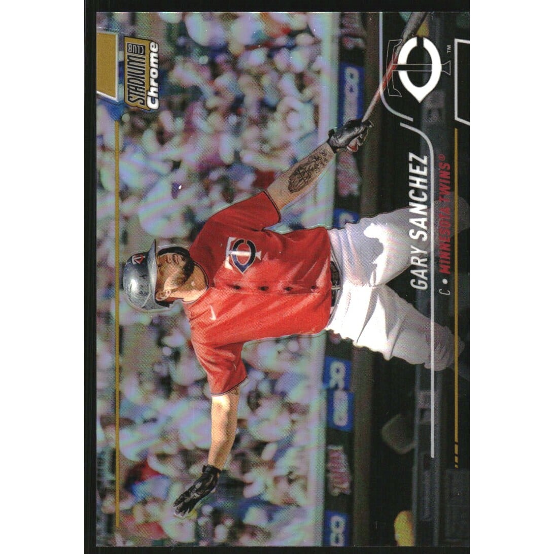 2022 Stadium Club Chrome Gold Refractors #358 Gary Sanchez