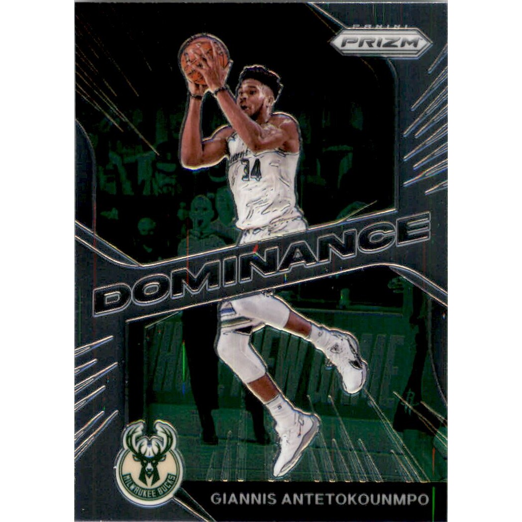 2020-21 Panini Prizm Dominance #7 Giannis Antetokounmpo 2020-21 Panini Prizm Dominance #7 Giannis Antetokounmpo