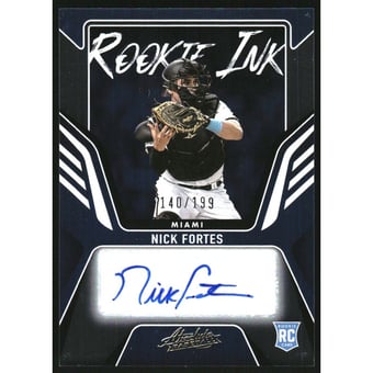 2022 Absolute Rookie Ink #1 Nick Fortes