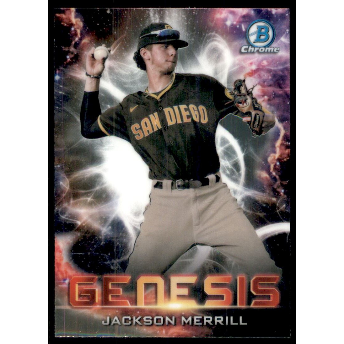 2021 Bowman Chrome Draft Genesis #GNS19 Jackson Merrill