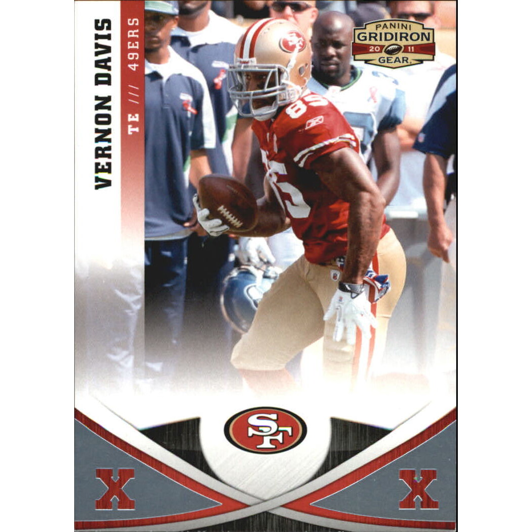2011 Panini Gridiron Gear Platinum X's #137 Vernon Davis