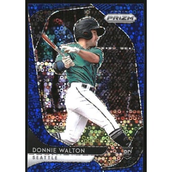 2020 Panini Prizm Prizms Blue Donut Circles #201 Donnie Walton