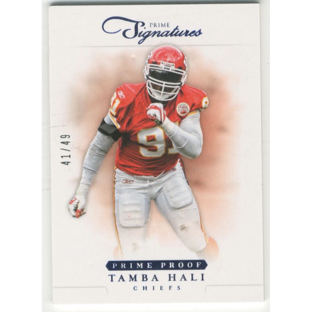2012 Prime Signatures Prime Proof Blue #127 Tamba Hali