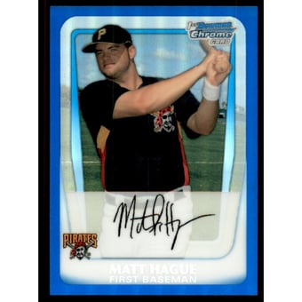 2011 Bowman Chrome Prospects Blue Refractors #BCP84 Matt Hague