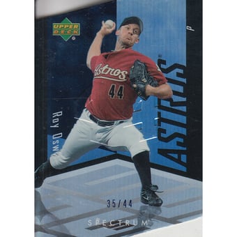 2007 Upper Deck Spectrum Die Cut Blue Jersey Number #69 Roy Oswalt/17