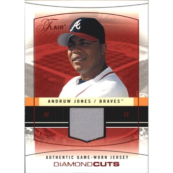 2004 Flair Diamond Cuts Game Used Red #AJ Andruw Jones
