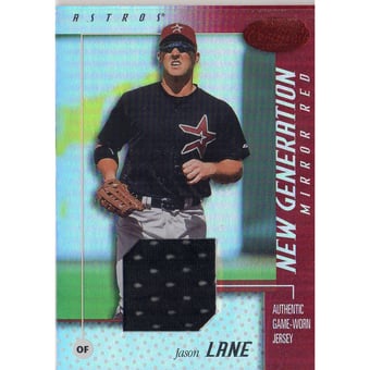 2002 Leaf Certified Mirror Red #188 Jason Lane NG Jsy