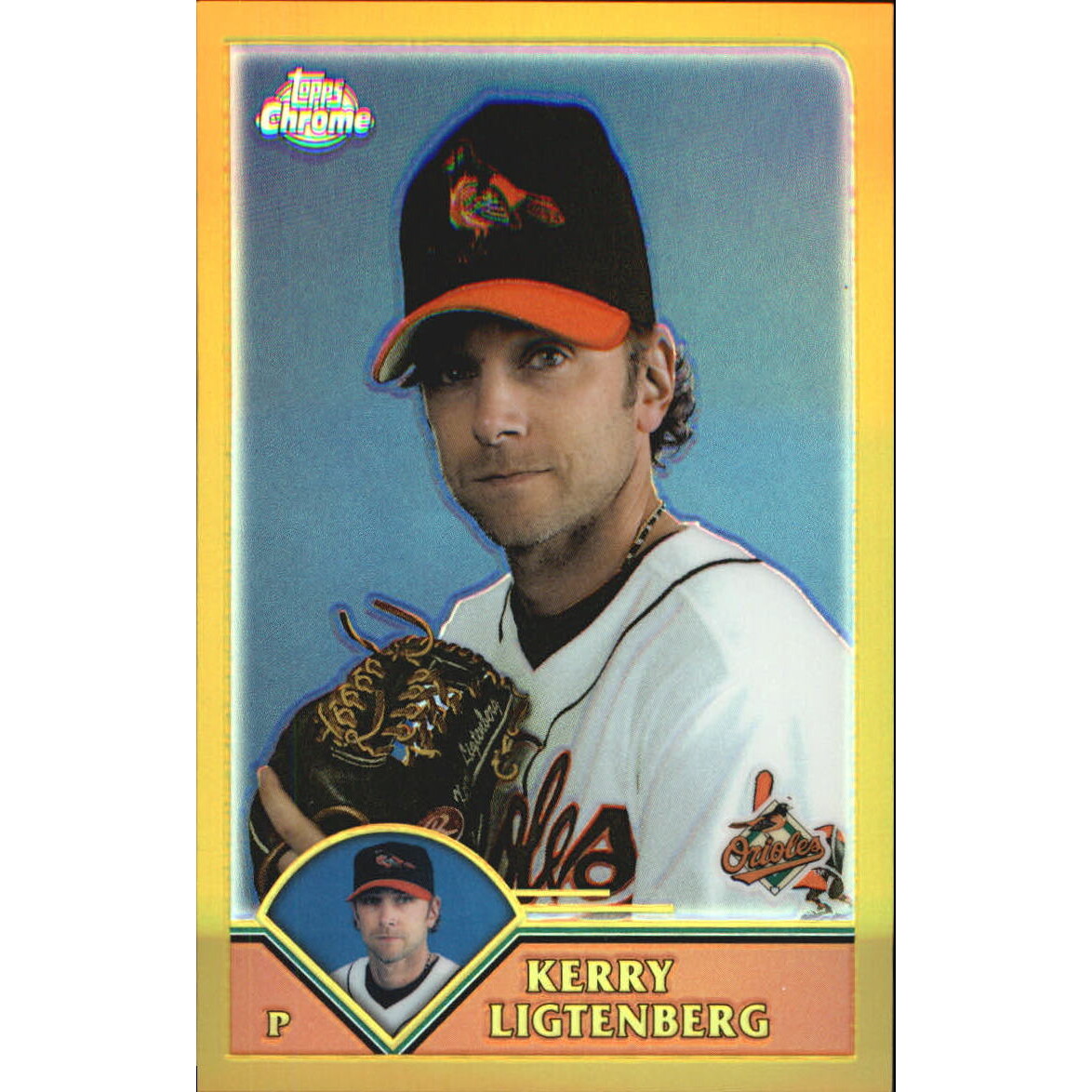 2003 Topps Chrome Gold Refractors #339 Kerry Ligtenberg. rookie card picture