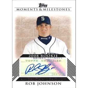 2008 Topps Moments and Milestones Rookie Autographs #RJ Rob Johnson