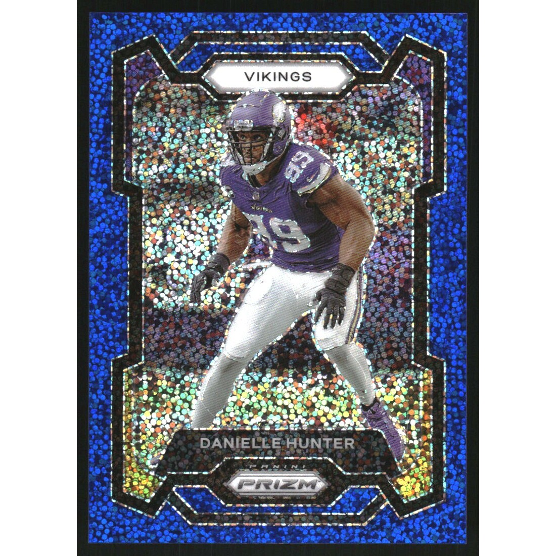 2023 Panini Prizm Prizms Blue Sparkle #193 Danielle Hunter