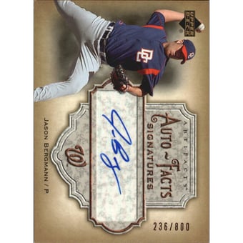 2006 Artifacts Auto-Facts Signatures #BE Jason Bergmann/800